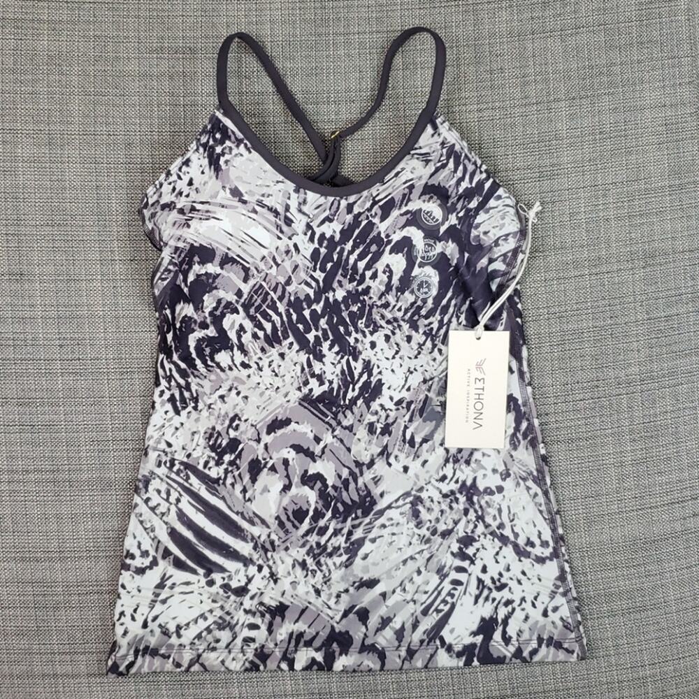 Ethona abstract print athletic top XS‎